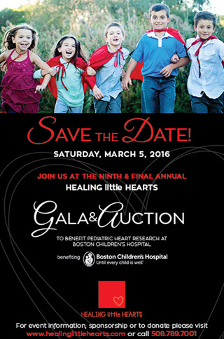 Save The Date - March 5, 2016 - Healing little Hearts
